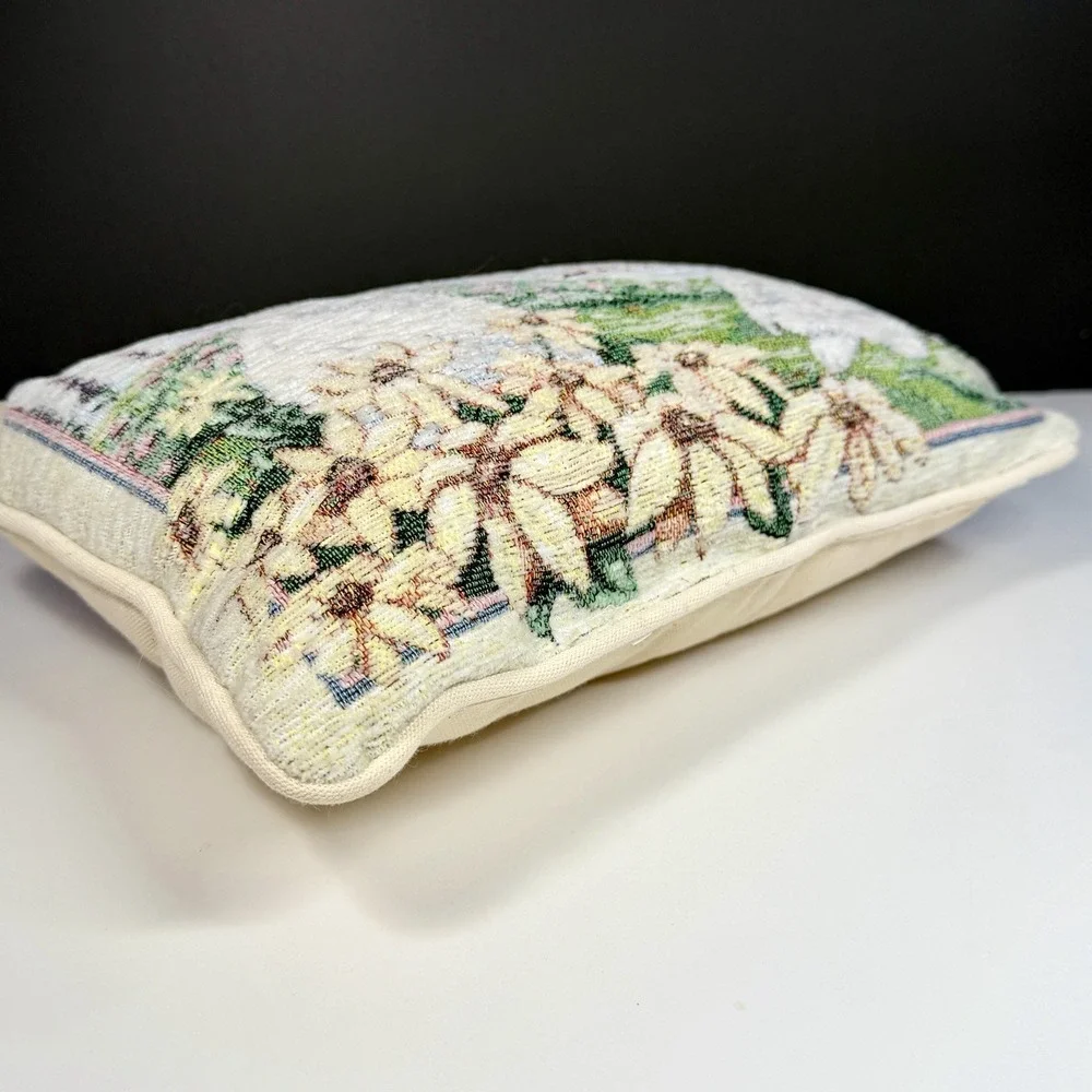 Some Bunny Loves You Bunny Rabbit Tapestry Decorative‎ Pillow Spring Easter 12x8